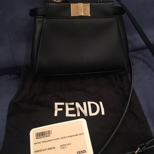 [Sold!]Fendi Black Micro Peekaboo